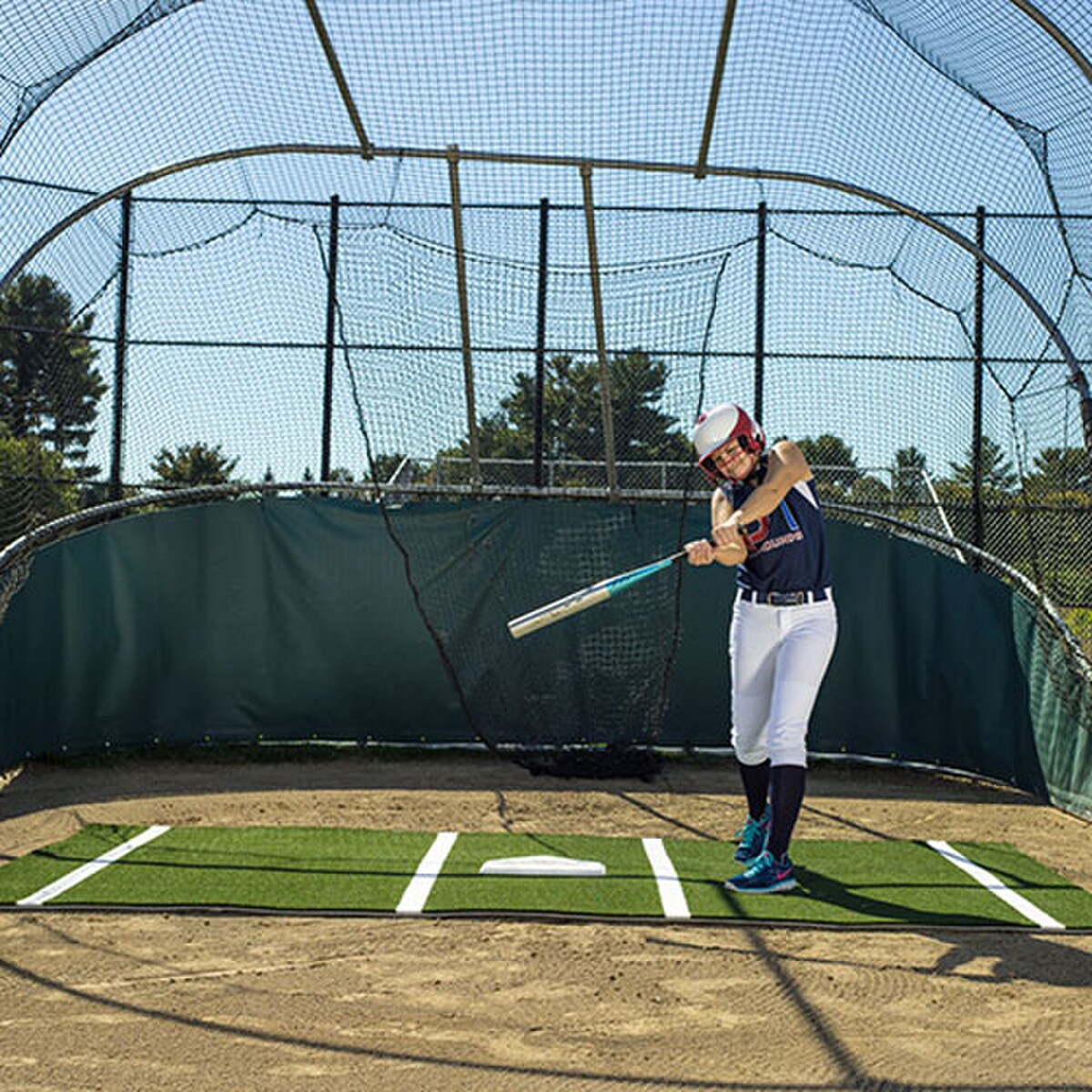 12' x 7' Softball Batting Mat Pro for Indoor & Outdoor Use
